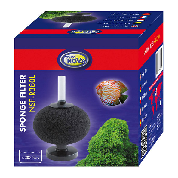 AQUA NOVA Penový filter do akvária NSF-R380L - okrúhly