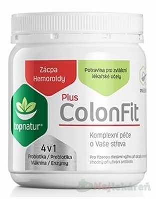 E-shop Topnatur ColonFit PLUS enzymy prášok vláknina 180 g
