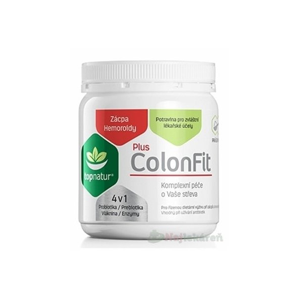 Topnatur ColonFit PLUS enzymy prášok vláknina 180 g