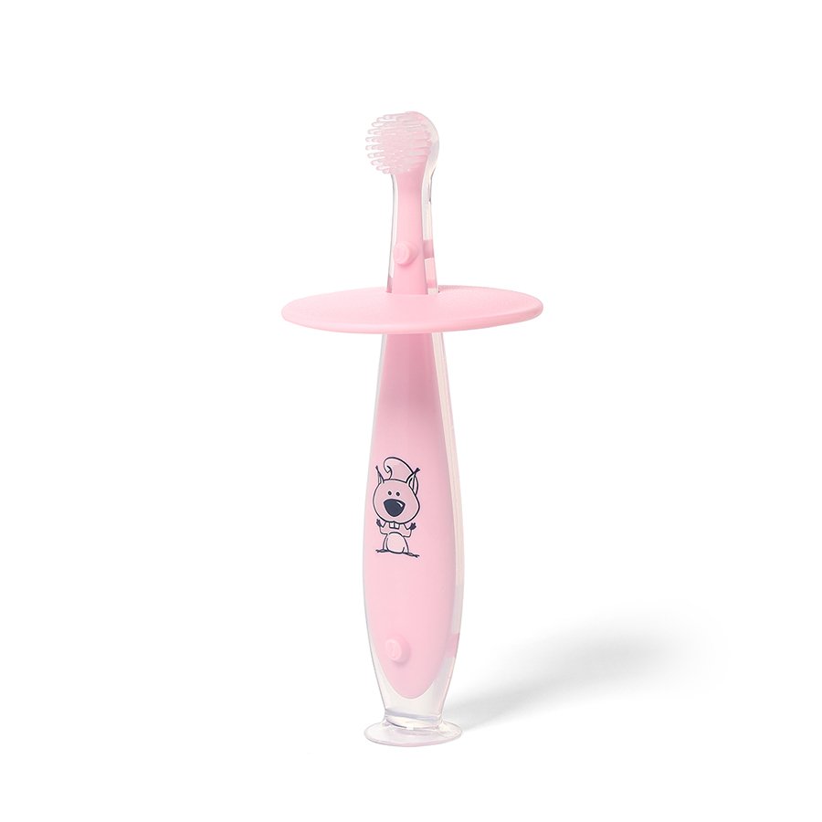 E-shop BABYONO Kefka zubná bezpečná ružová 6m+