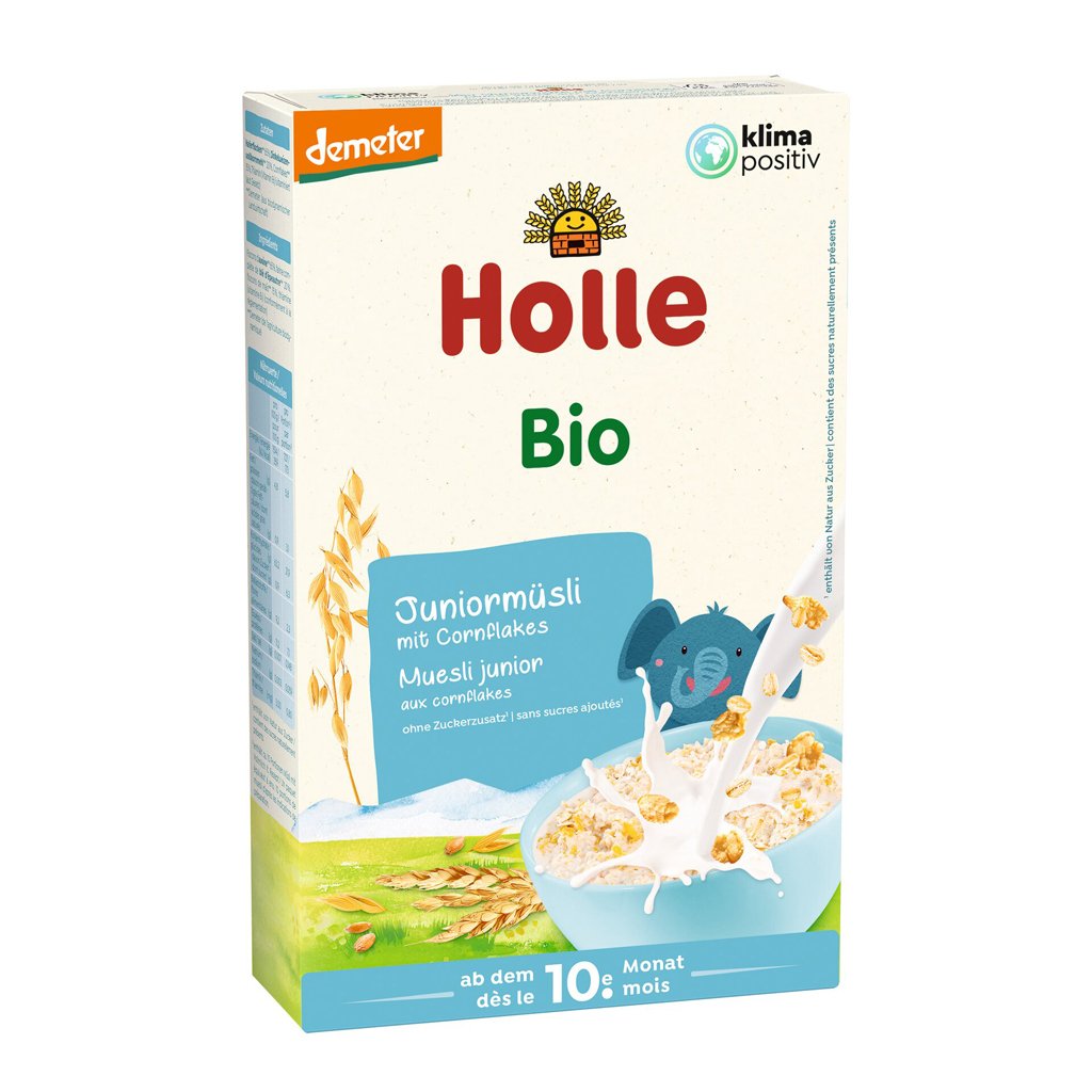 E-shop 3x HOLLE Organické junior müsli viaczrnné s kukuričnými lupienkami, 250 g