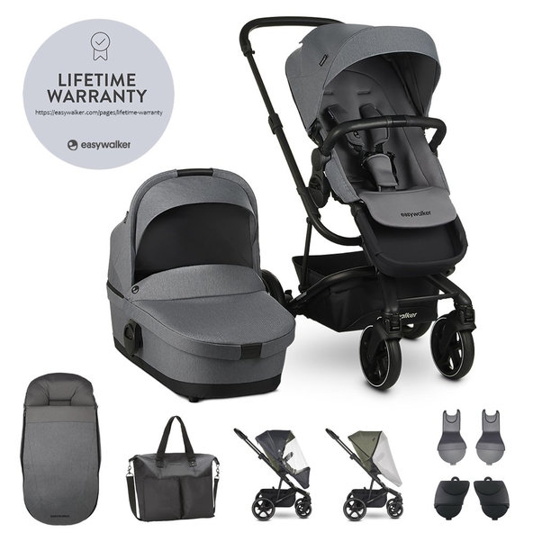 EASYWALKER Set kočík kombinovaný  Harvey3 Fossil Grey s príslušenstvom