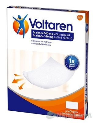 E-shop Voltaren 140 mg liečivá náplasť 5 ks