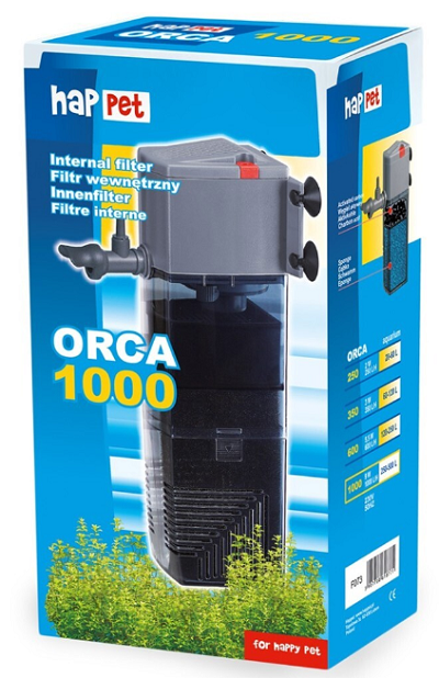 E-shop Happet vnútorný akváriový Filter Orca 1000 - max.500L