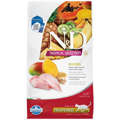Farmina N&D cat TROPICAL SELECTION (AG) adult neutered, chicken granule pre mačky 300g