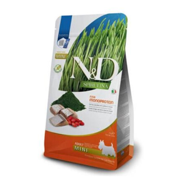 Farmina N&D dog SPIRULINA (GF) adult mini herring granule pre psy 2kg