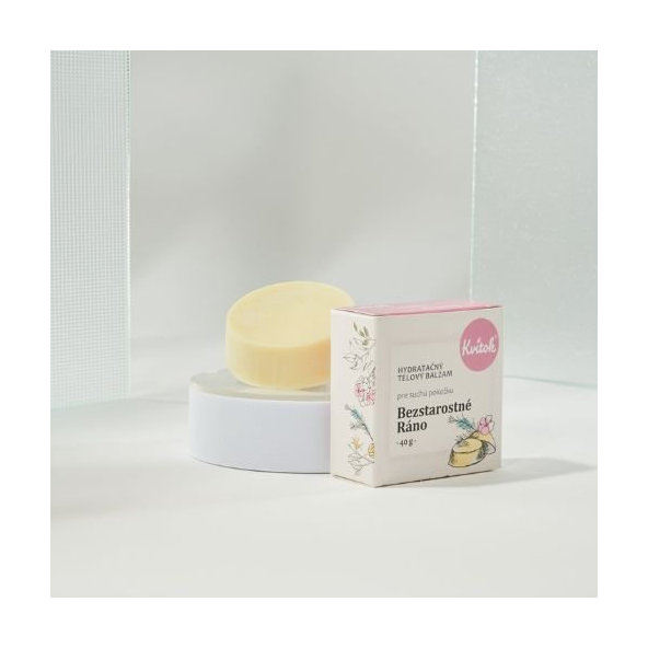 Tuhý telový balzam Bezstrarostné ráno Kvitok 40g