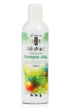 E-shop SkinMed Chlorhexidine Shampoo 4% Koncentrovaný antimikrobiálny šampón pre psy, mačky a kone 236ml