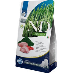Farmina N&D dog SPIRULINA (GF) puppy medium & maxi, lamb granule pre psy 2kg