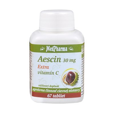 E-shop Medpharma Aescin 30 mg Extra vitamín C 67 tabliet