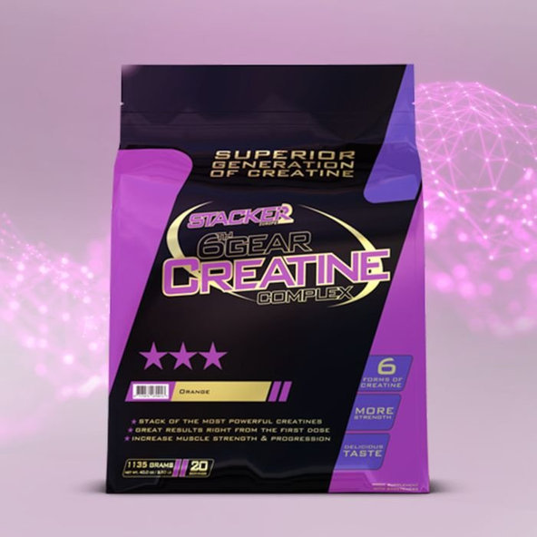 Kreatín 6th Gear Creatine Complex - Stacker2, citrón, 1135g