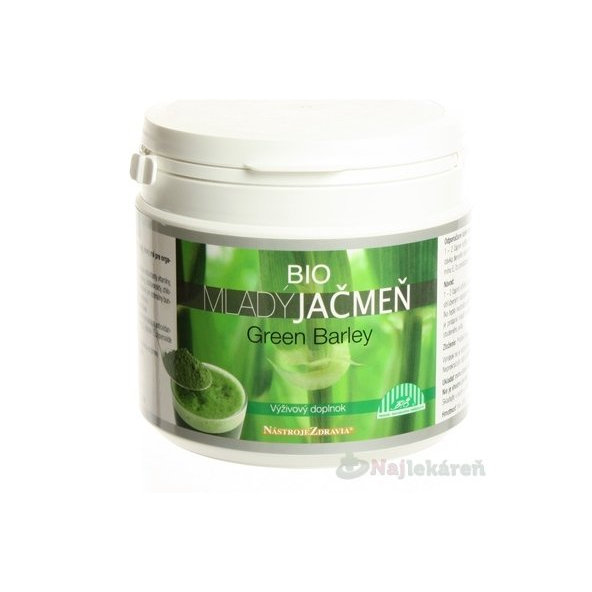 MLADÝ JAČMEŇ BIO Green Barley prášok z výhonkov jačmeňa, 200g