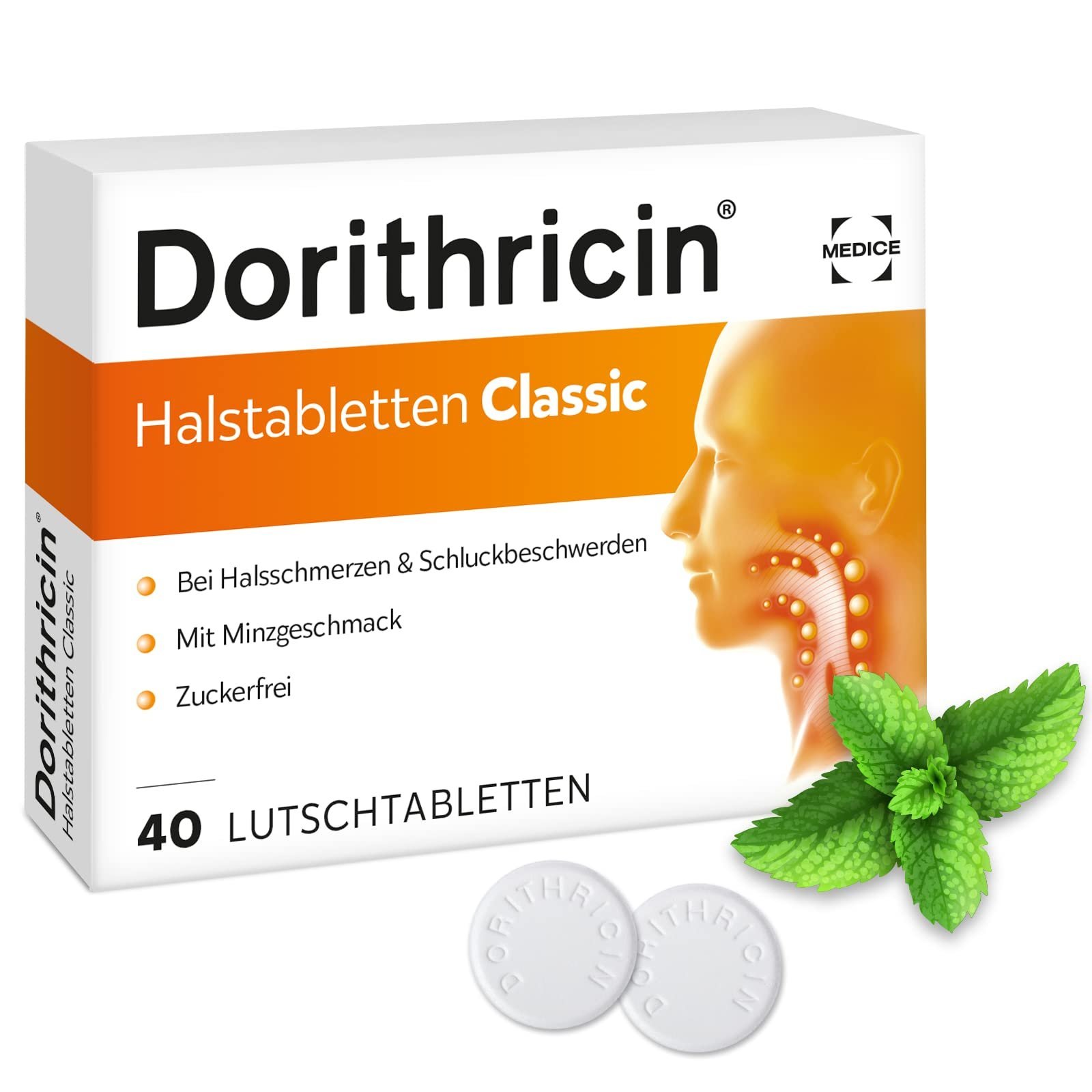 E-shop Dorithricin na bolesť hrdla 20 pastiliek