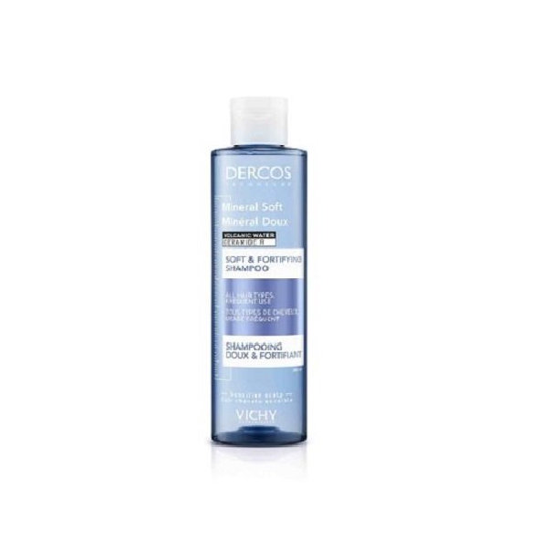 VICHY Dercos Mineral Soft jemný posilňujúci šampón 200ml
