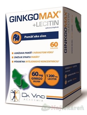 E-shop GINKGO MAX + LECITIN - DA VINCI, 60ks