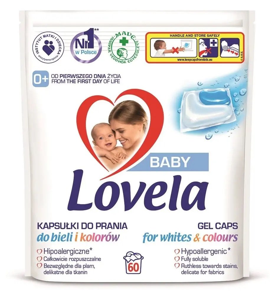 E-shop Lovela Baby kapsule gelové na pranie 60 ks