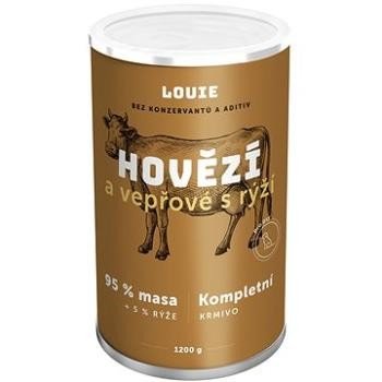E-shop LOUIE Konzerva LOUIE hovädzie, ryža 1200g pre psov