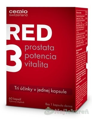 E-shop Cemio RED3 prostata, potencia, vitalita 75 kapsúl