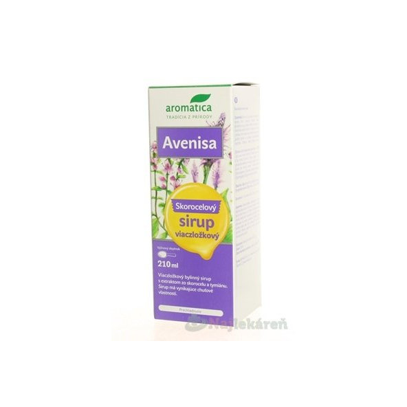 aromatica AVENISA Skorocelový sirup viaczložkový, 210ml