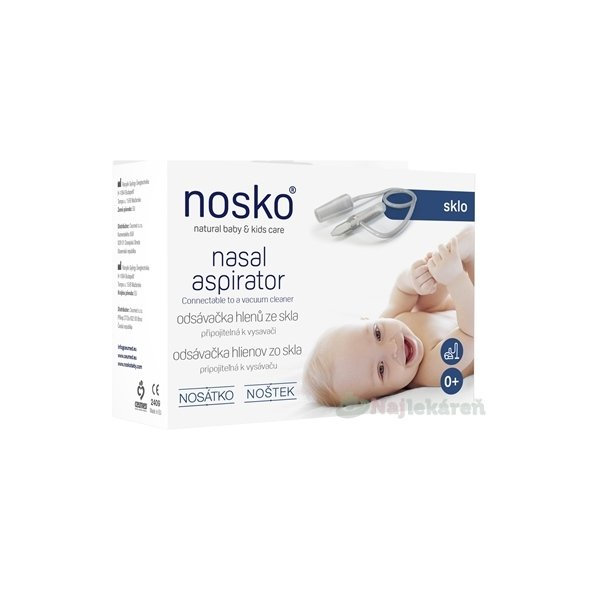 NOŠTEK ODSÁVAČKA HLIENOV ZO SKLA