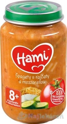E-shop Hami príkrm špagety s paradajkami a mozzarellou 200g