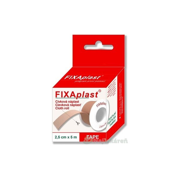 FIXAplast Cievková náplasť textilná (2,5cmx5m)  1ks