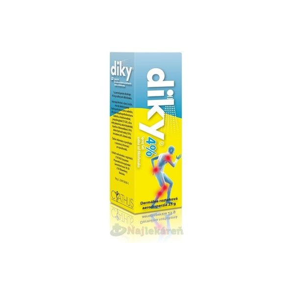 DIKY 4 % Spray Gel na bolesť 30 ml