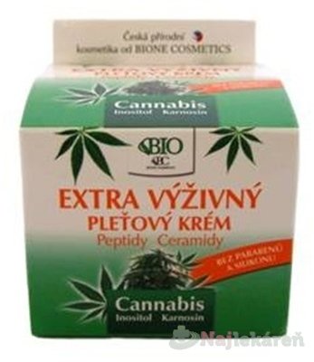 E-shop BIO Cannabis PLEŤOVÝ KRÉM Extra výživný 51g