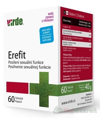 E-shop VIRDE EREFIT výživový doplnok 60ks