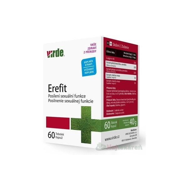 VIRDE EREFIT výživový doplnok 60ks
