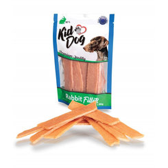 Maškrta KID DOG Králičie filetované mäsko pre psy 80g