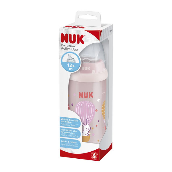 NUK FC Fľaša PP Active Cup 300 ml ružová