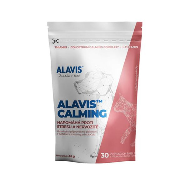 ALAVIS CALMING EXTRA SILNÝ žuvacie tablety pre psy a mačky 30ks