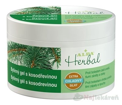 E-shop ALPA Herbal Bylinný gél s kosodrevinou na masáže chrbta a svalov 250 ml