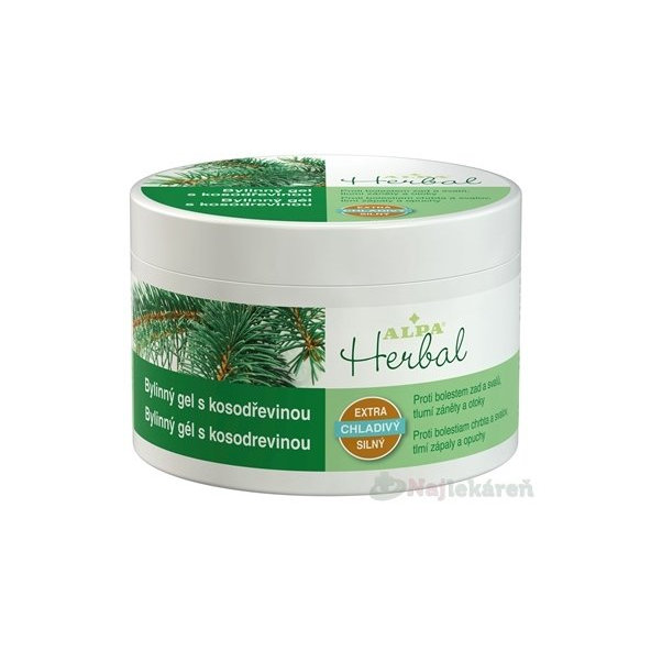 ALPA Herbal Bylinný gél s kosodrevinou na masáže chrbta a svalov 250 ml