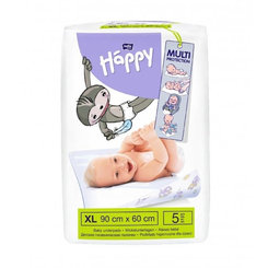 BELLA HAPPY Detské prebaľovacie podložky (90 x 60 cm) 5 ks