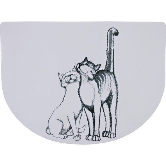 E-shop Trixie Pussy Cat place mat, 40 × 30 cm, white