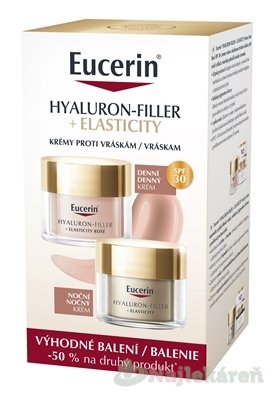 E-shop EUCERIN Hyaluron-Filler + Elasticity ROSE denný + nočný krém 2x50ml