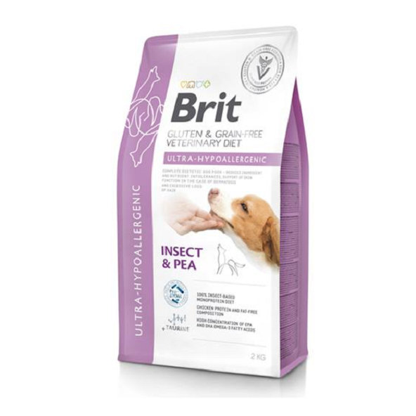 Brit Veterinary Diets GF dog Ultra-hypoallergenic granule pre psy 2kg