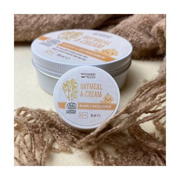Upokojujúci krém z ovsených vločiek WoodenSpoon 15ml