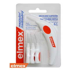 Elmex Medzizubné kefky 6mm  - 4ks bal oranžová