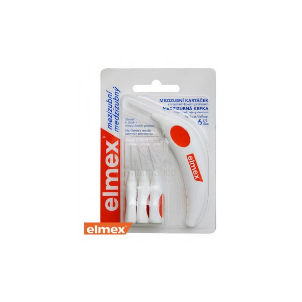 Elmex Medzizubné kefky 6mm  - 4ks bal oranžová