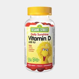 Webber Naturals Sesame Street® Vitamín D pre deti 180 gummies