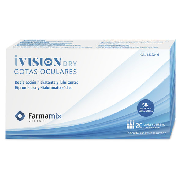Farmamix iVision DRY umelé slzy 20x0,5ml
