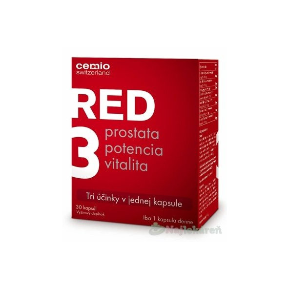Cemio RED3 výživový doplnok 30 cps