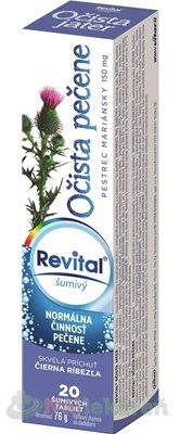 E-shop Revital Očista pečene + pestrec mariánsky 150 mg výživový doplnok, 20ks