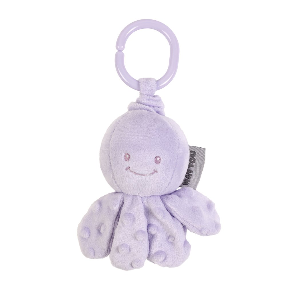 E-shop NATTOU Chobotnička vibračná na C krúžku lilac 20 cm Lapidou