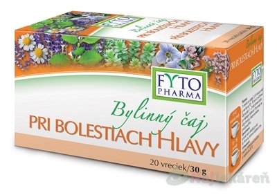 E-shop FYTO Bylinný čaj PRI BOLESTIACH HLAVY, 20x1,5g