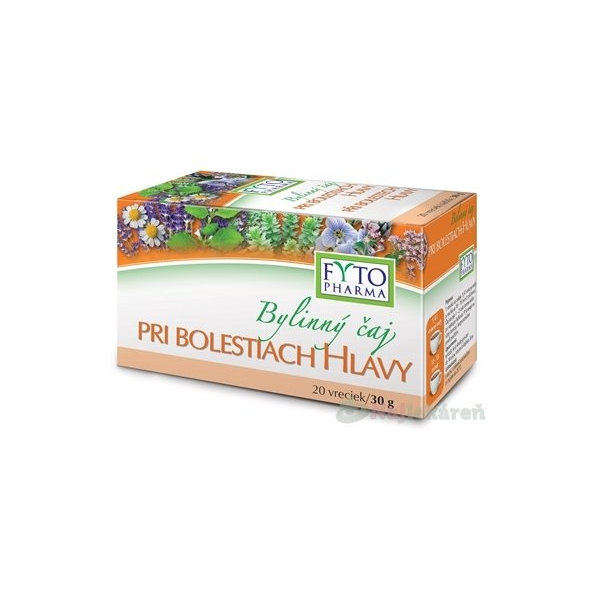 FYTO Bylinný čaj PRI BOLESTIACH HLAVY, 20x1,5g