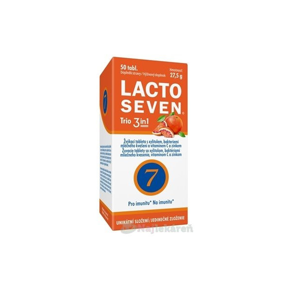 Vitabalans Lacto Seven Trio 3v1​ na imunitu 50 tabliet
